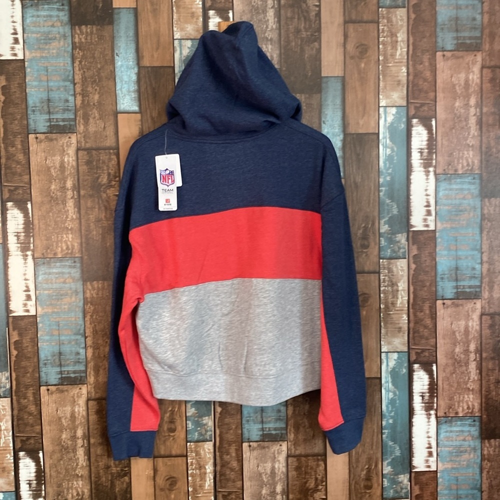 Patriots small cozy high low hoodie sweatshirt - Picture 14 of 16